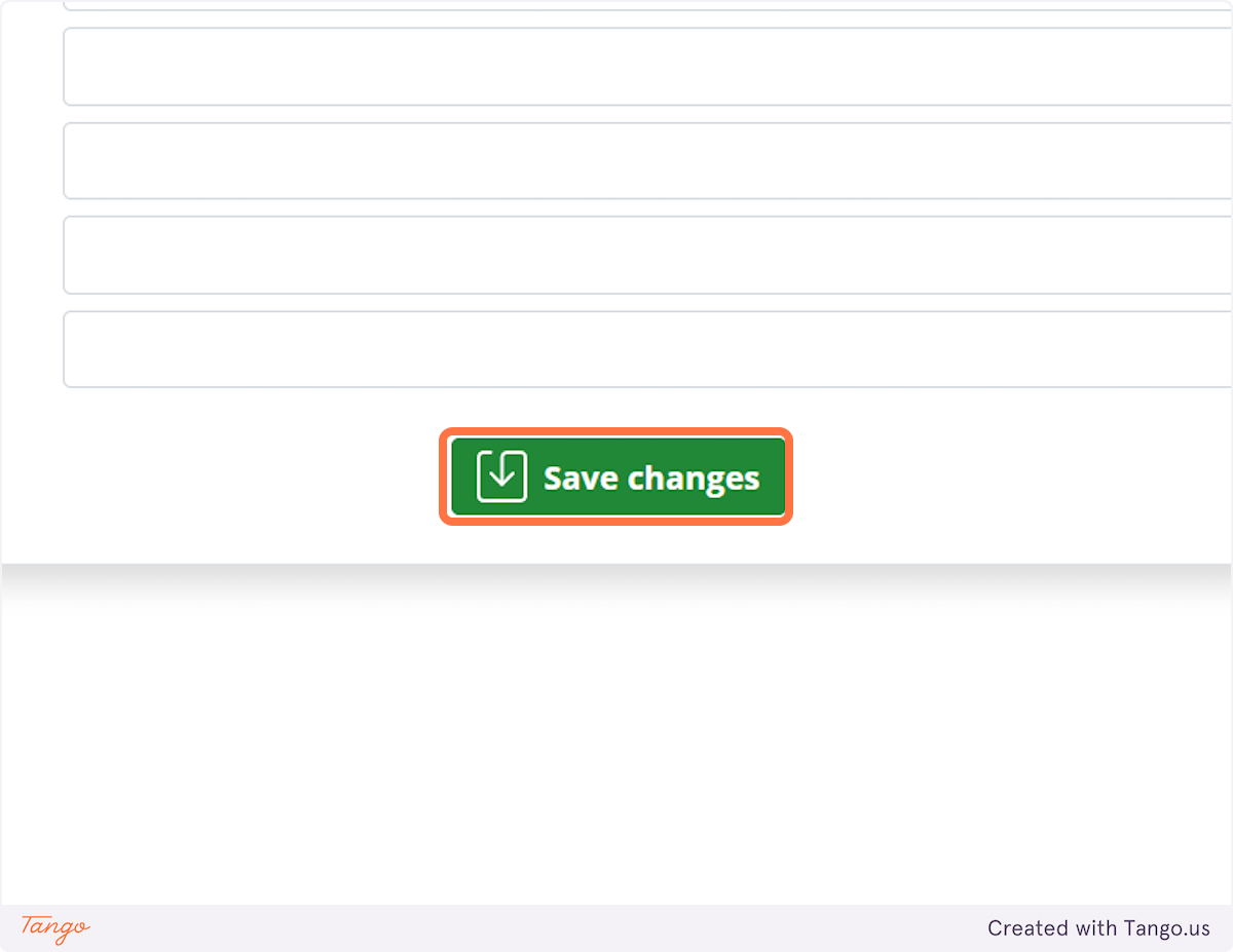 Don't forget to Save the changes